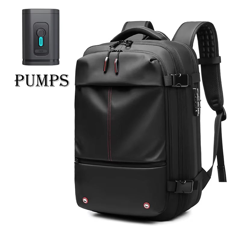 Ultimate Men’s Travel Backpack: Vacuum Compression Laptop Backpack with 17-Inch Capacity for School, Hiking, and Business