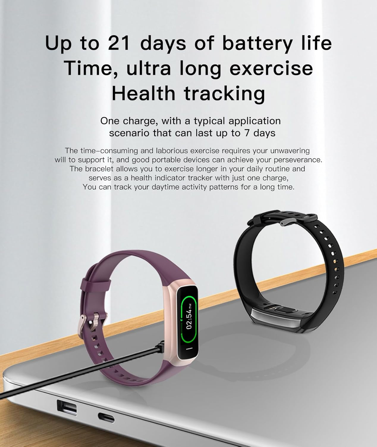 Elevate Your Fitness Journey with the Slim and Stylish C60 Health Tracker - 25 Sports Modes, Heart Rate & Blood Pressure Monitoring, IP68 Waterproof Design